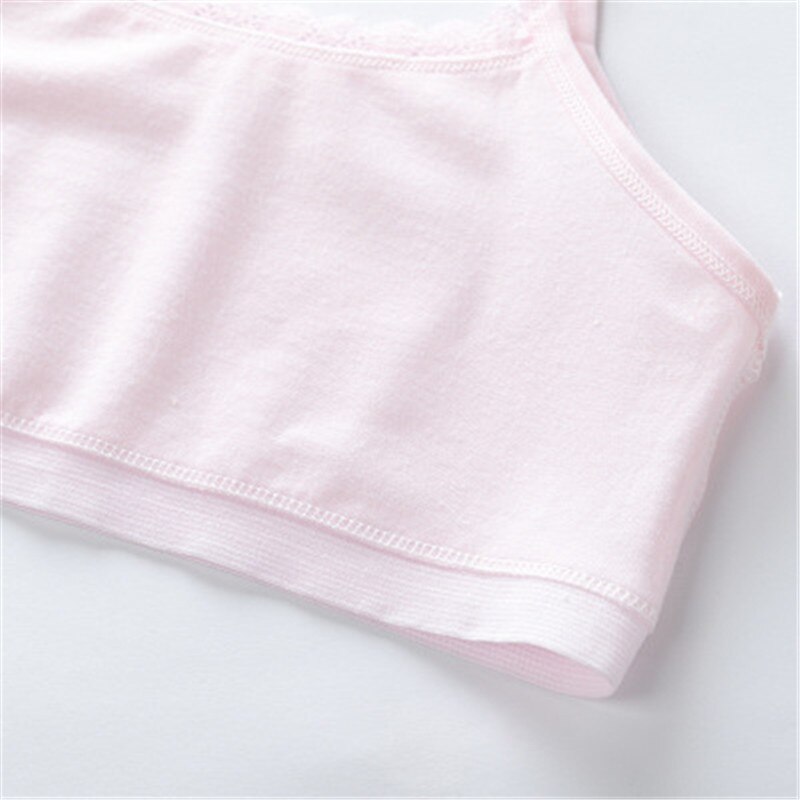 Children's breast care girl bra 6-12 Years Hipster Cotton Teens Teenage Underwear summer Kids Lace vest Young
