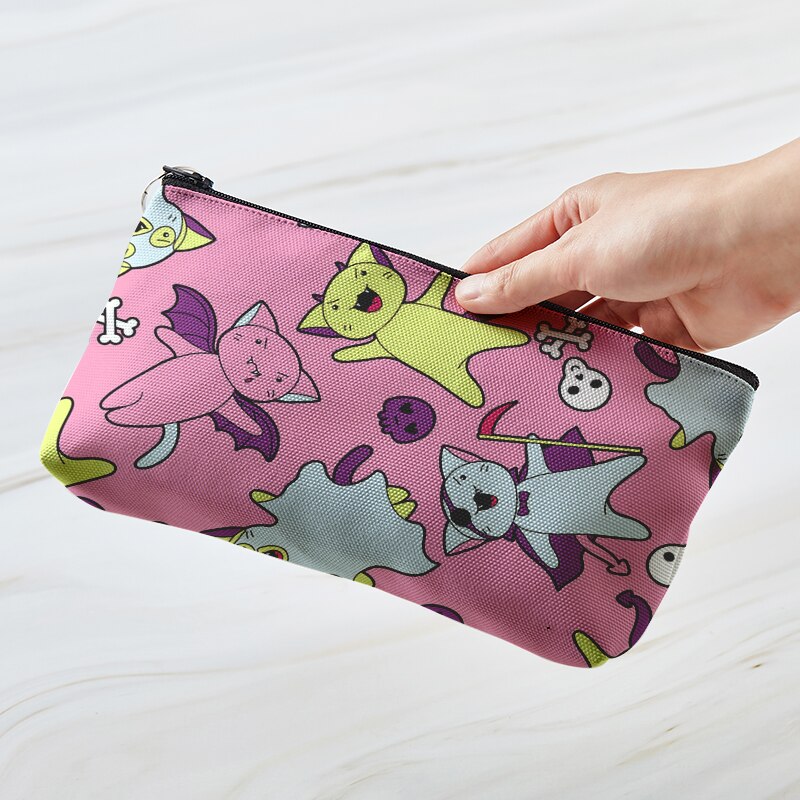 Tragbare frauen Lustige Karikatur 3D Schädel Kaninchen drucken Kosmetik Tasche Weibliche Nette machen-hoch Lagerung Beutel Organizer Schönheit Fällen: Stil2