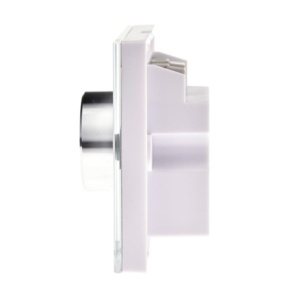 AC Triac Dimmer LED 220V 230V 110V Dimmable Knob Push Switch Controller for LED Bulb Light Lamps(White/Black)S1-K