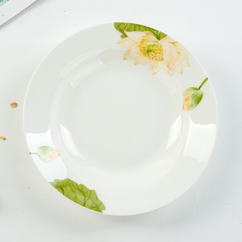 8 inch plate China cake plate cake fruit plate Ceramic steak plate: see chart5