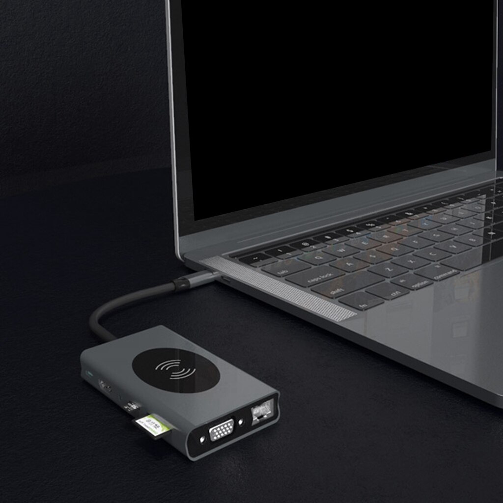 Convertitore portatile RJ45 4K di USB-C Multiport del Hub di USB C 13in1 per Sumsung