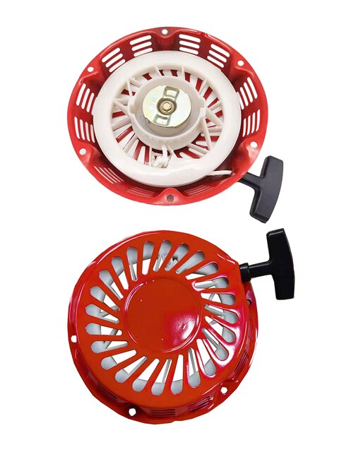 Pull Start Recoil Starter Assembly For Honda GX340 GX390 GX610 GX620 Red Lawn Mower Starter Replacement 28400-ZE3-W01 (ZA): Default Title