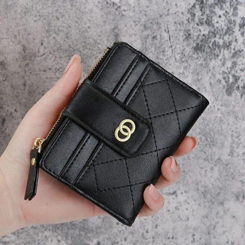 Women Wallets PU Leather Female Purse Mini Multi-Cards Holder Coin Short Wallets Slim Small Wallet Zipper Carteras Para Mujeres