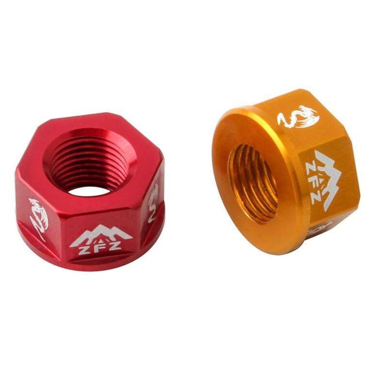 2PCS Bicycle Hub Nut M10 Fixed Gear MTB Road Bike Screw Bolt Aluminum Alloy