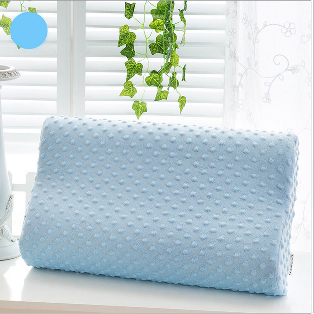 Contour Memory Foam Pillow Neck Back Support Orthopaedic Firm Head My Pillows: Blue