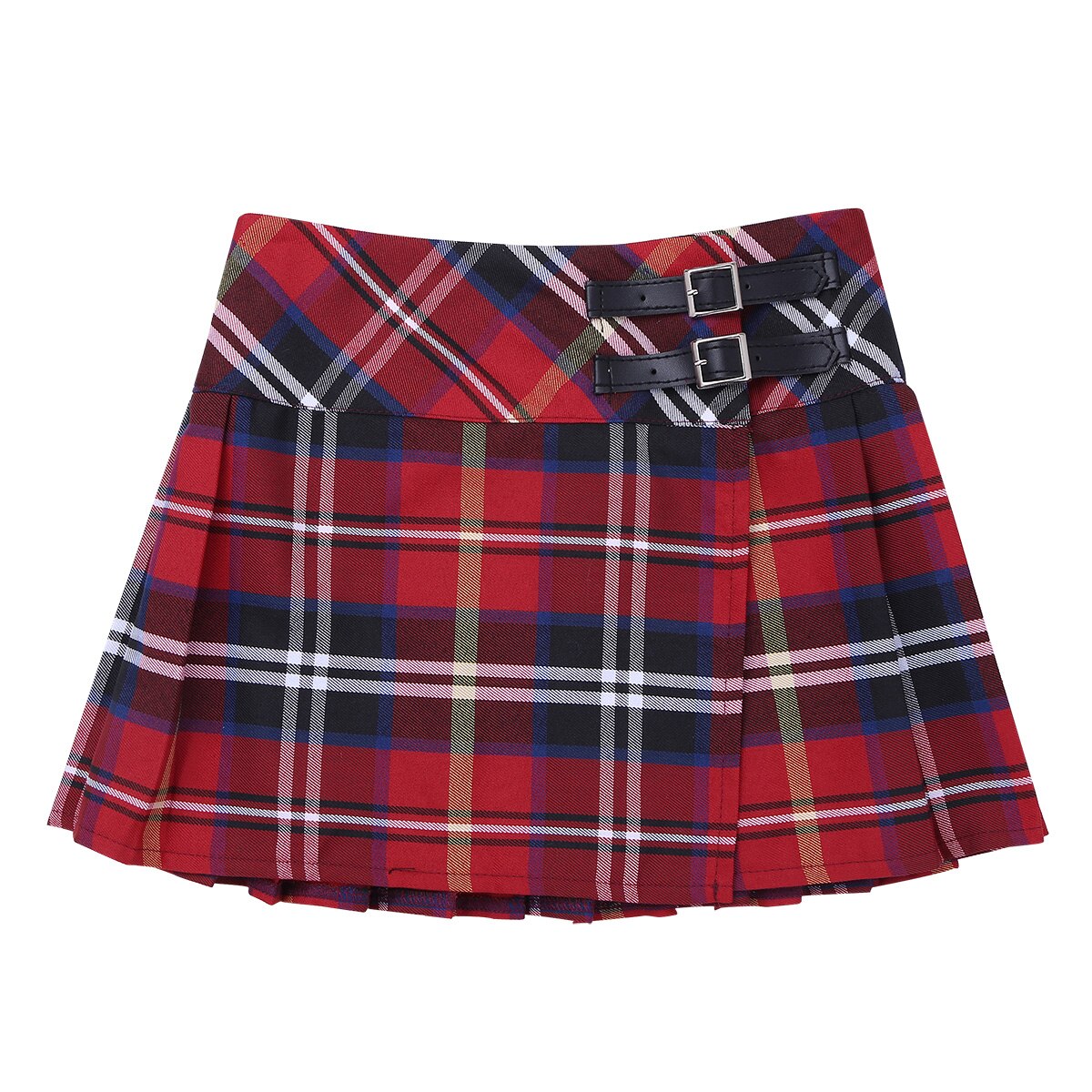 Kids Vintage Geplooide Rok Voor Meisje Plaid Katoen Rokken School Kleding Lente Herfst Tiener Meisje Rok Kinderen Kleding 4-14Y
