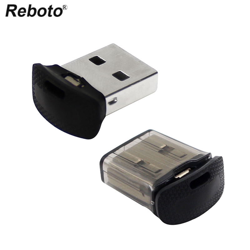 Reboto USB 2.0 8GB 16GB 32GB 64GB super mini nero cle USB flash drive di alta qualità pen drive di memoria del USB del bastone U disk migliore regalo