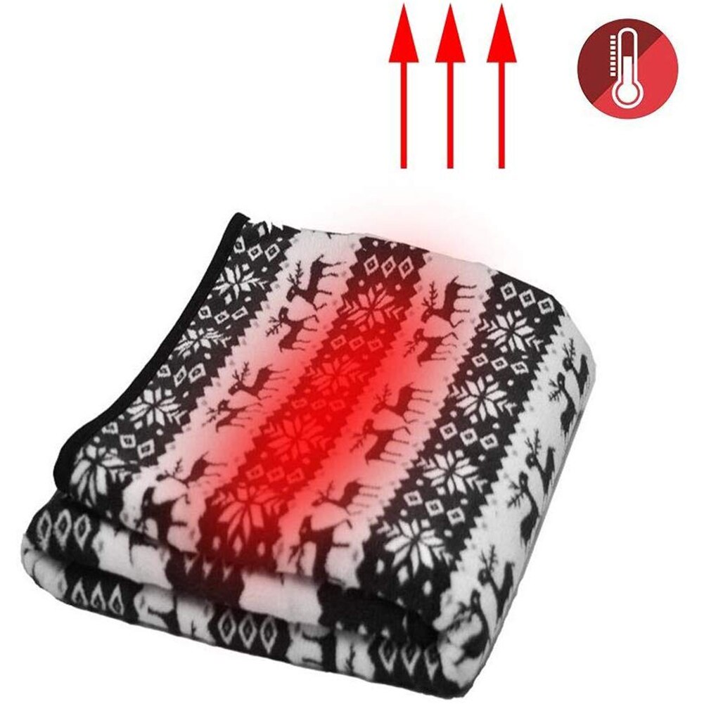 150*100 cm 12v bil varmeteppe fleece universell varm høst vinter bil elektrisk teppe bil bil oppvarming til reiser