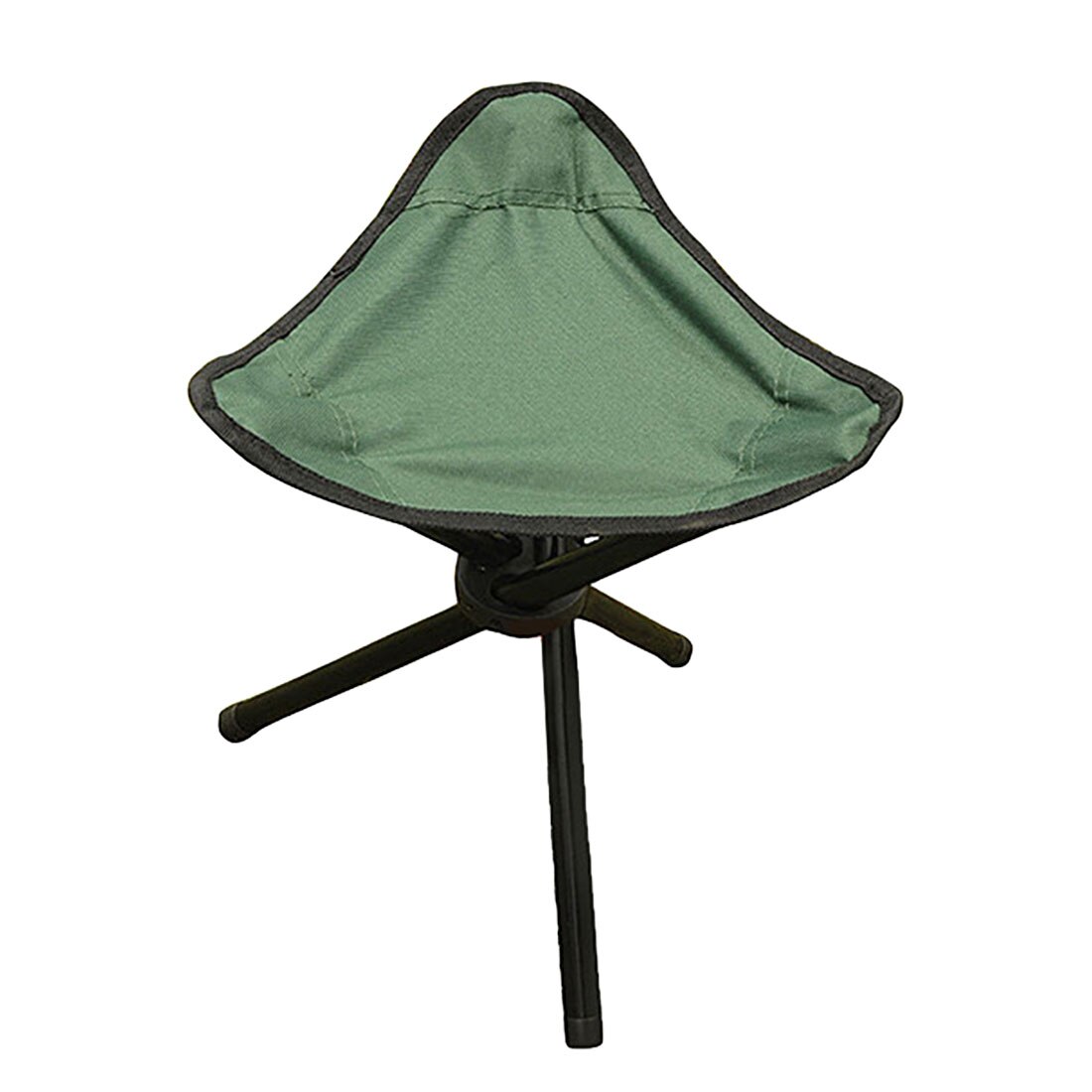 Promotional Traveling Camping Tripod Triangular Folding Stool Chair Foldable Fishing Chairs Portable Fishing Mate Fold Chair: Green