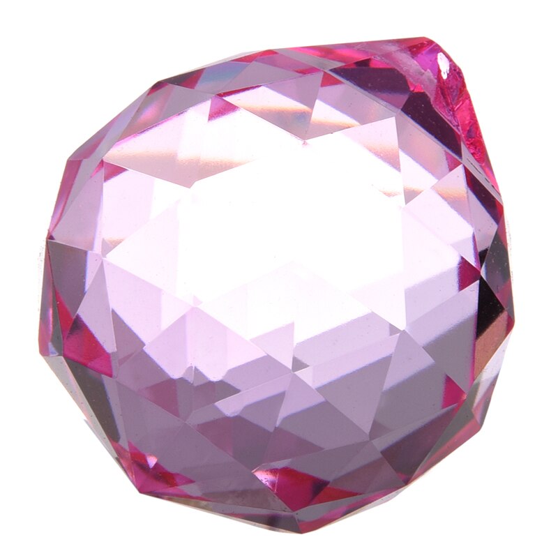 WSFS 40mm Feng Shui Crystal ball - Pink: Default Title