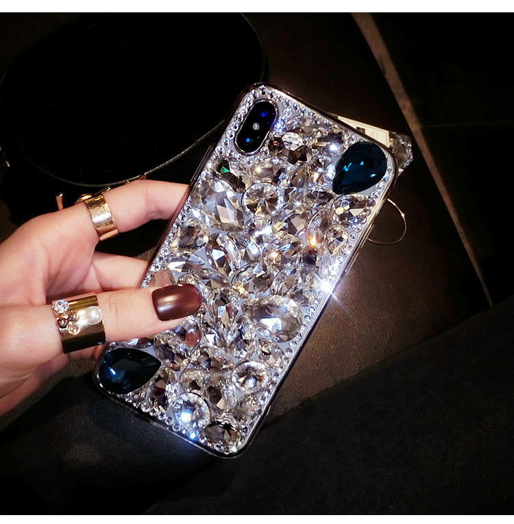 Design de moda super luxo diy bling cristal diamante strass caso capa para iphone11 12 x xs max xr 8 7 plus 6s mais 5S se