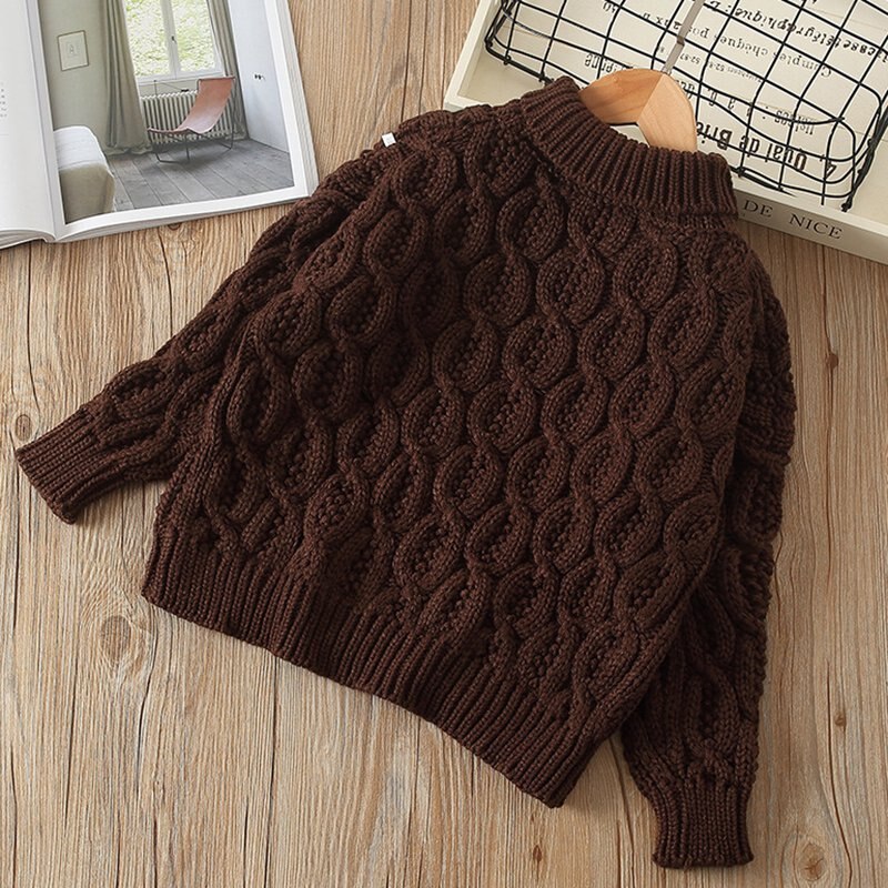Wintertrui voor meisjes, jongens, baby's, kinderen, warme coltrui, gebreide trui, trui, tops, bovenkleding  s10092