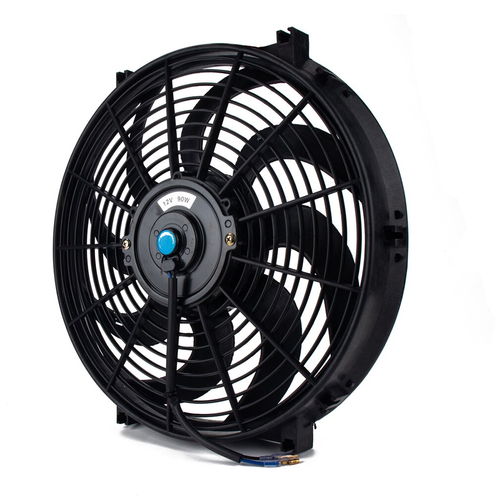 Universal 14 inch Radiator Cooling Fan with Thermostat Wiring Switch Relay Kit Electric Cooling Radiator Fan