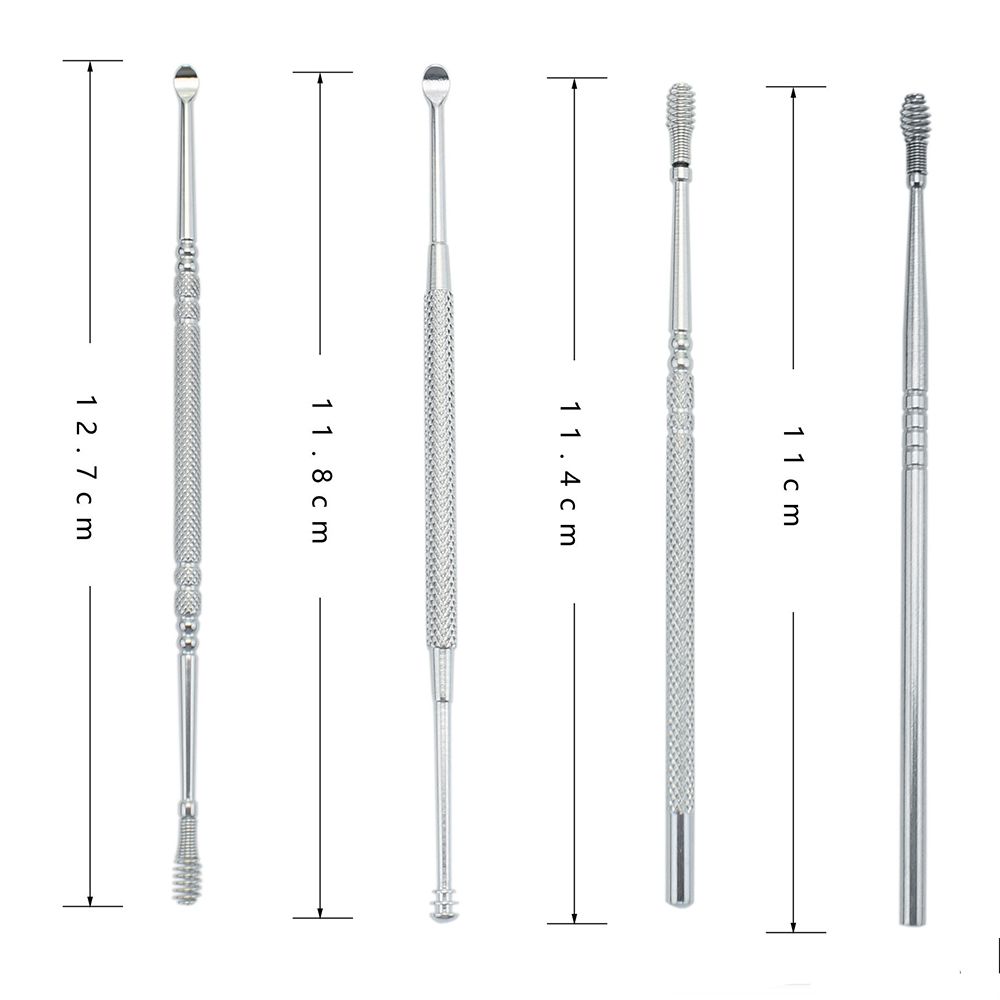 1PC Spring Ear Wax Remove Tool Ear Pick Cleaning Tools Portable Multi-function Ear Wax Pickers Steel Earpick Wax Remover