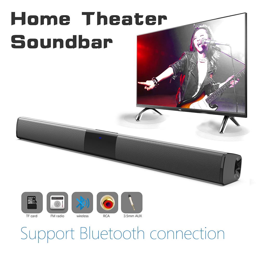 Kablosuz Bluetooth hoparlör 40W Soundbar TV ev sineması boombox DVD OYNATICI bilgisayar hoparlörleri TF kart ses çubuğu