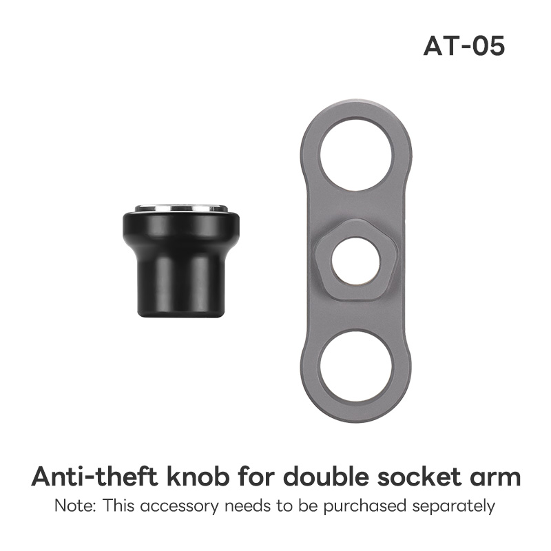 FANAUE Aluminum Alloy Double Socket Arm 25 mm/1 Inch Ball Head Holder Mount Clamp for Bicycle Motorcycle Camera for RAM MOUNTS: Yellow