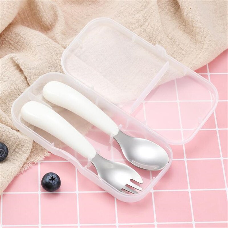 2 Pcs/Set Baby Tableware Set Children Feeding Uten... – Grandado