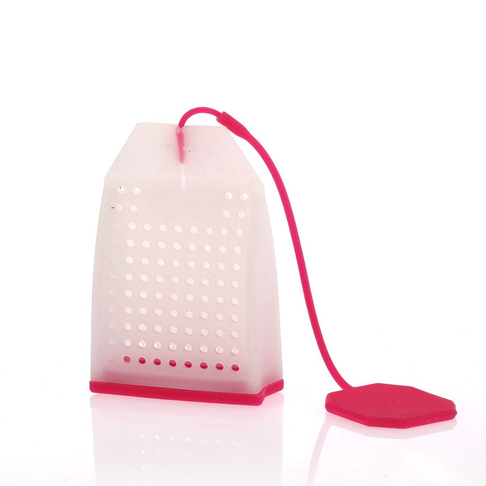 1 Uds. Forma de bolsa colador de té de silicona Infusor de especias herbales difusor de filtro utensilios para café y té utensilios de cocina color aleatorio