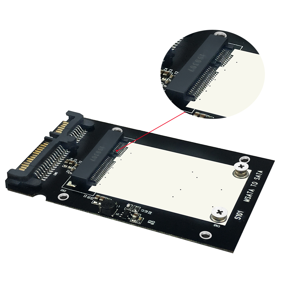 ZOMY 2.5'' MSATA To SATA Hard Disk Card for Laptop SSD Adapter Converter Card Accessories Internal Storage Ssd Case for Laptops