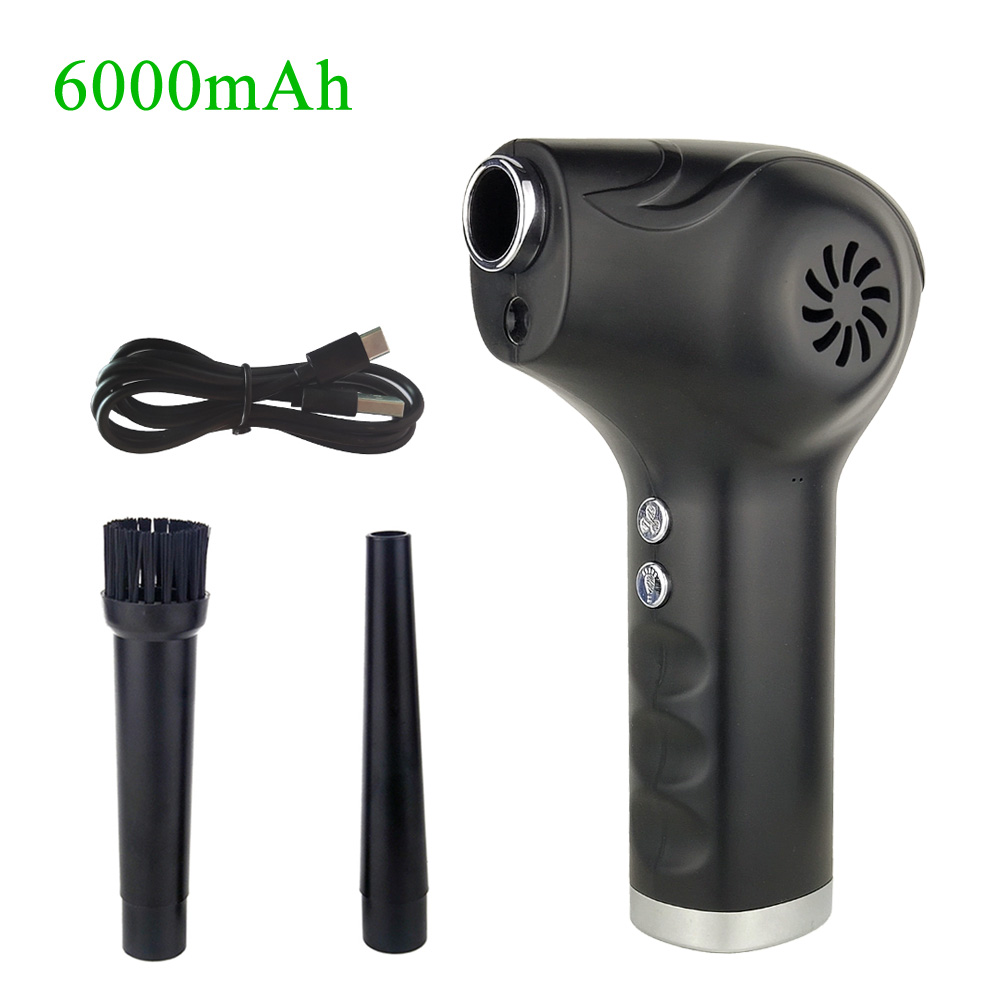 Cordless Air Duster for Computer Cleaning Rechargeable Electric Compressed Air Blower Keyboard Cleaning Duster Cleaner: 6000mAh
