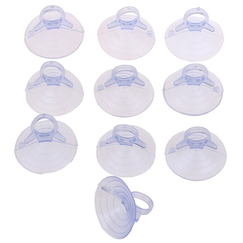 10Pcs 35/45Mm Zwart/Clear Rubber Zuignap Suckers Haak Auto Zonnescherm Zuignap Auto Accessoires: 3.5cm  Clear