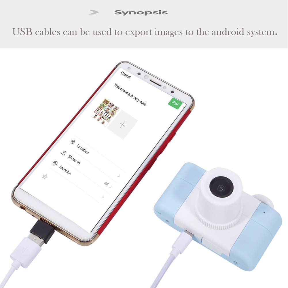 Kids Digital Camera Mini 2 Inch Screen Children's Cameras 8MP HD Video Cameras Camcorder Girls and Boys Included 16G TF Card