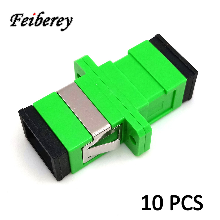 5 Pcs Ftth Terminal Box Met 10 Sc Adapter 86-Type Pvc Junction Box Wall Mount Desktop Terminal Panel glasvezel Beëindiging Doos: 10pcs SC APC Adapter