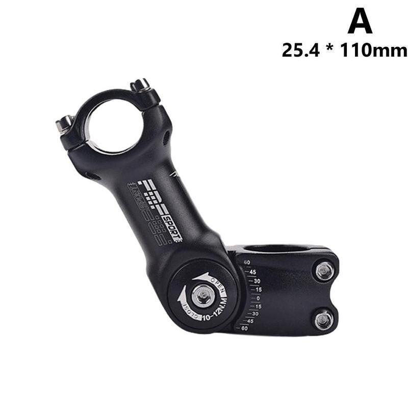 Mtb justerbar vinkel cykelstyr frempind stigerør aluminiumsgaffel frempind mountain front tilbehør alu cykel frempind højde tilpasse  v0 t 1: 25.4 x 110mm( a)