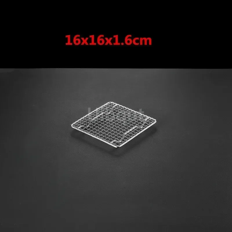 square bbq net rack meshes stainless steel 304 BBQ grill Mesh Rectangular Baking rack with Foot leg Drainage Cake Drying Frame: black