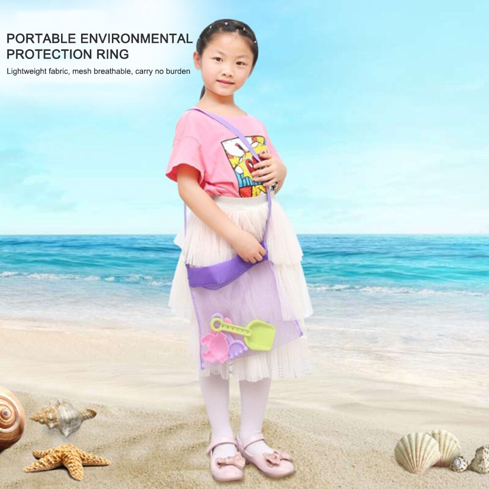 Draagbare Kids Strand Zand Speelgoed Netto Diversen Netje Baby Zee Storage Netwerk Pakket Gemak Outdoor Speelgoed Voor Kinderen