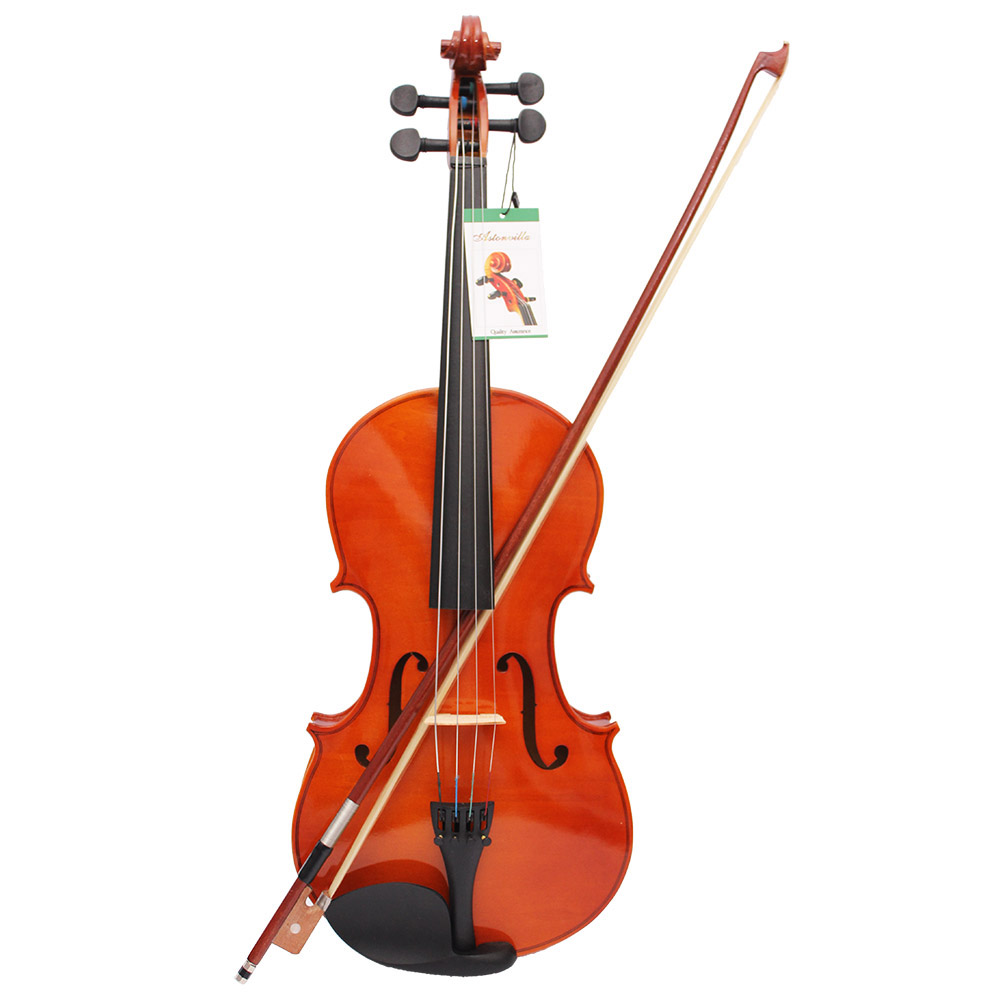 4/4 Full Size Viola Massief Esdoorn Altviool Imiteren Ebbenhouten Toets Met Case Boog Brug Rosin En Strings