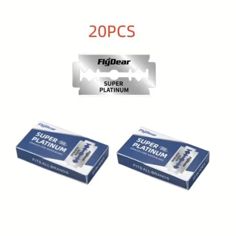 10-100pcs Classic Retro Stainless Razor Men's Safety Razors Barber Tool Double Edge Shave Hair Removal Razor: Orange