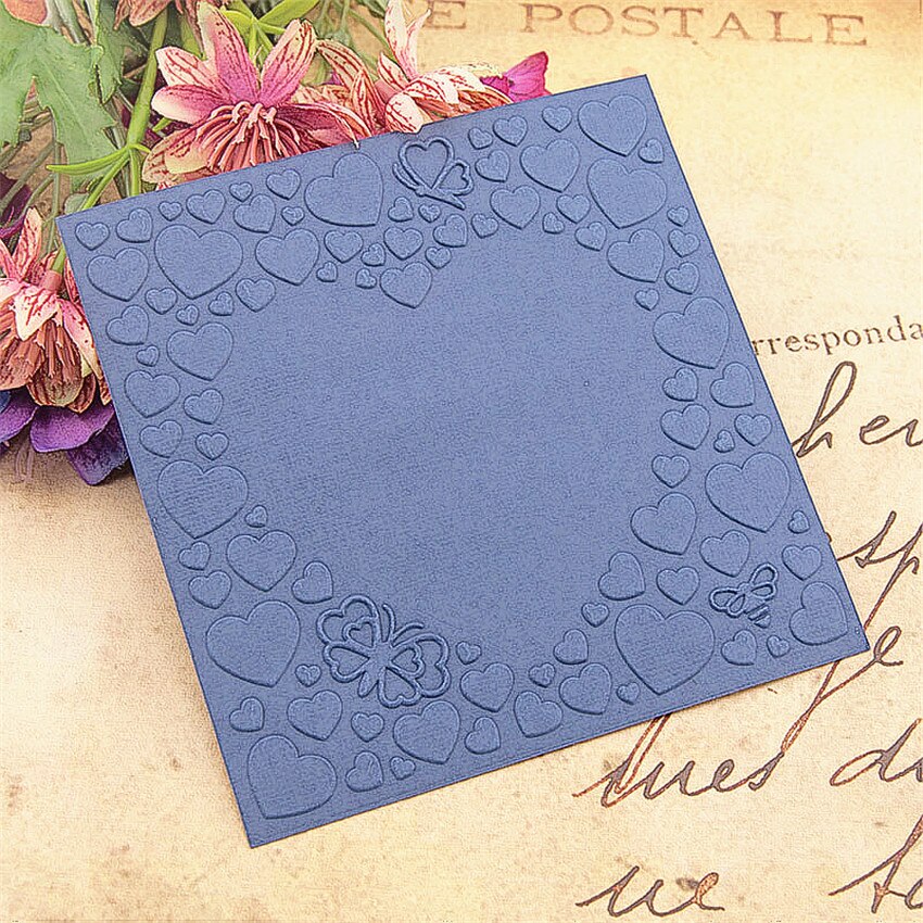 12,6x12,6 cm herz Präge ordner Kunststoff stoßen Scrapbooking DIY Vorlage Fondant einzug Kuchen Fotoalbum Karte Machen