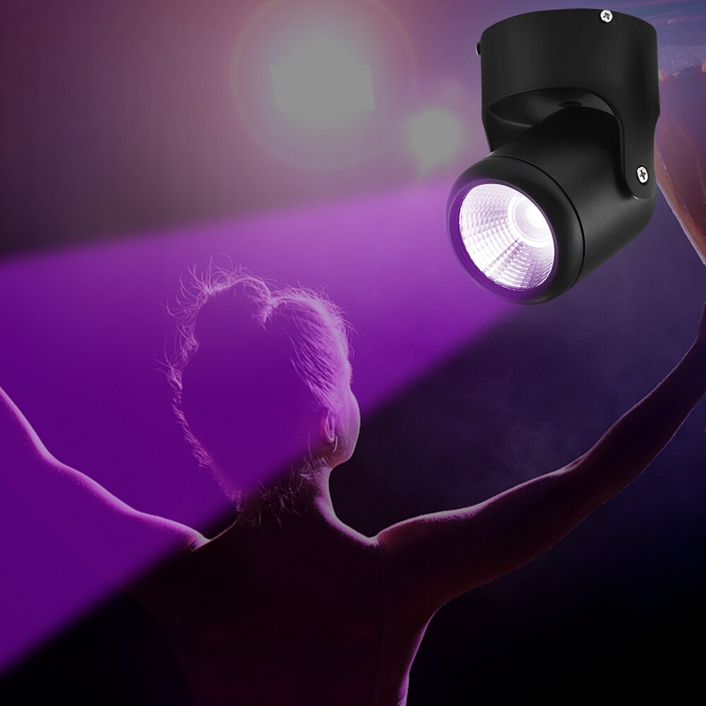 Anjoet 8w 15w ultraviolet lys led spotlight 110v 220v uv lysstofrør 395nm sort lys violette lamper prom belysning