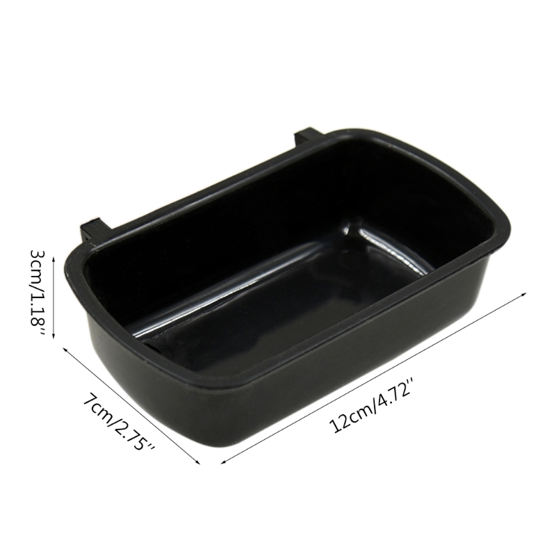 Cuenco pequeño para comedero para mascotas, jaula para hámster, cuenco colgante con gancho, dispositivo para beber agua para pájaros, Paloma, ardilla, Plas