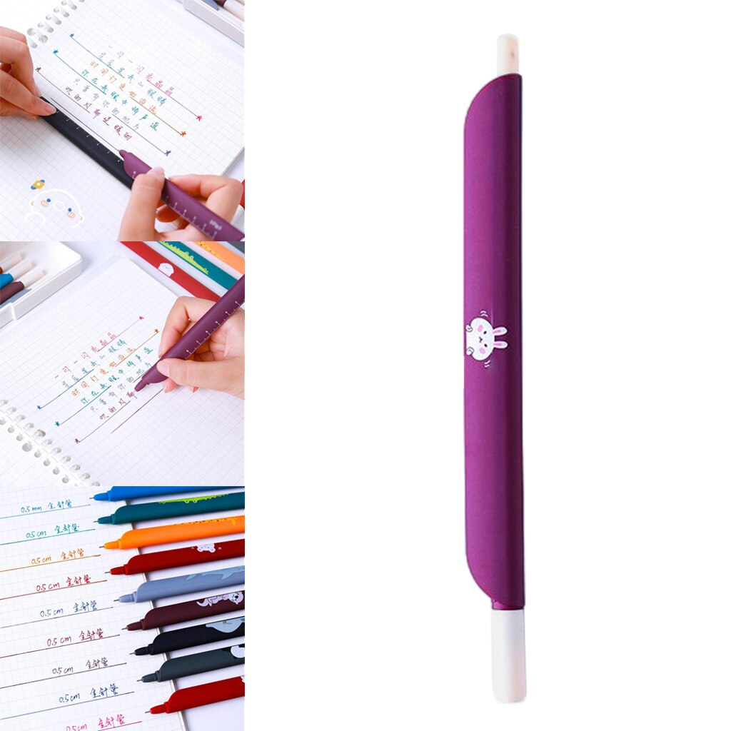 Lovely Animals Print Gel Ink Pen 0.5 mm Extra-Fine Ballpoint Pen for Office: Style E