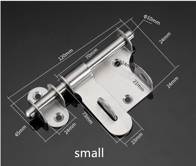 2pcs heavy-duty door latches with locks security door latches Stainless steel left and right latches security door latches