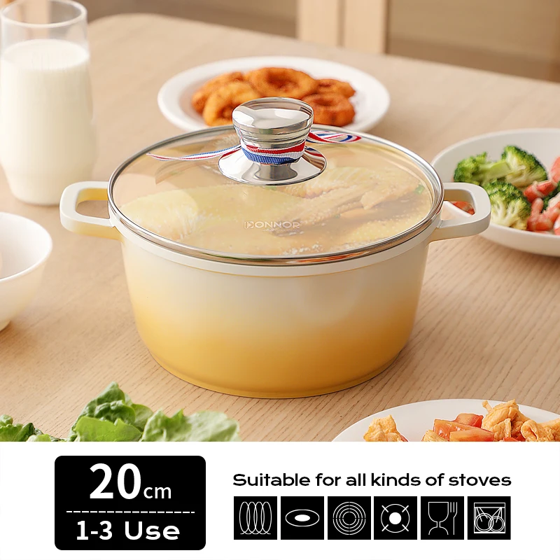 DONNOR Topf Antihaft-Topf, dicker Suppe, Eintop... – Grandado