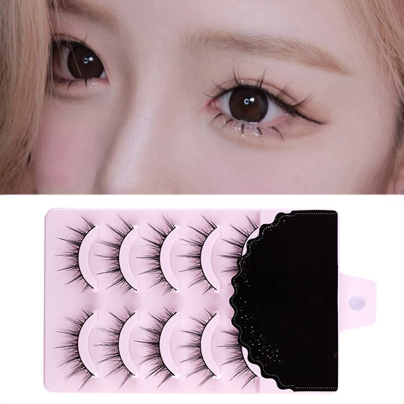 Cosplay Lash Extension Valse Wimpers 5 Pairs 3D Japanse Fee Lolita Wimpers Dagelijks Eye Make-Up Tool