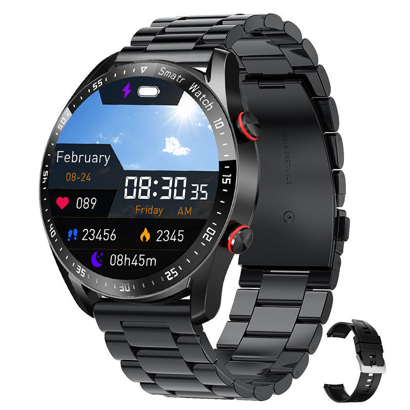 Orologio 4 Smartwatch da uomo ECG + PPG Frequenza cardiaca Sport Fitness Orologio sportivo Impermeabile Chiamata Bluetooth Smart Watch 2024 Nuovo: BIANCO