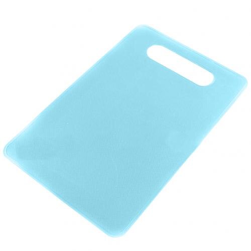 Non-Slip Kunststof Hakblok Hangen Gat Snijplank Voedsel Snijden Blok Mat Koken Levert Fruit Groente Snijden Keukengereedschap: Light Blue