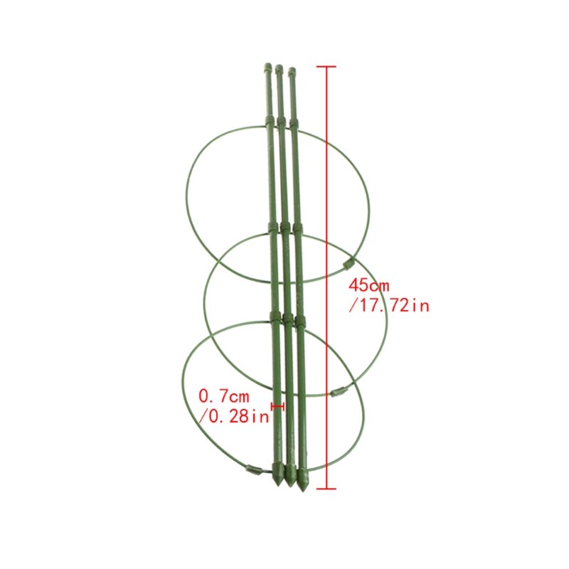 4 Pezzi di supporto per piante da giardino per uva, Supporto verticale per piante rampicanti per pomodori 40 x 40 x 100 cm