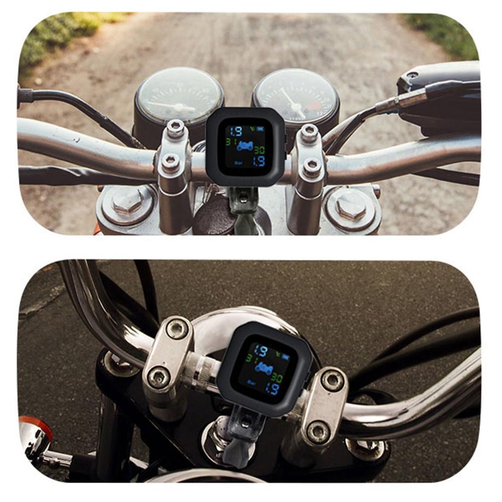 Motorcycle Tires Pressure Monitor Sensor Waterproof Real Time Tire Pressure Monitoring System TPMS Android Tpms With LCD