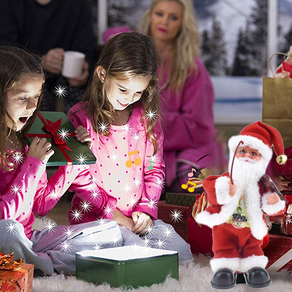 Creatief Speelgoed Kerstman Dansen Met Een Bag Elektronische Speelgoed Kan Praten Zingen Een Verrassing Fancy Kerst Kinderen #40