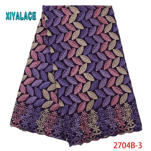 suisse Voile dentelle en suisse jolie 100% coton suisse Voile lacets pour africain couture dentelle YA2704B-2: 2704B-3