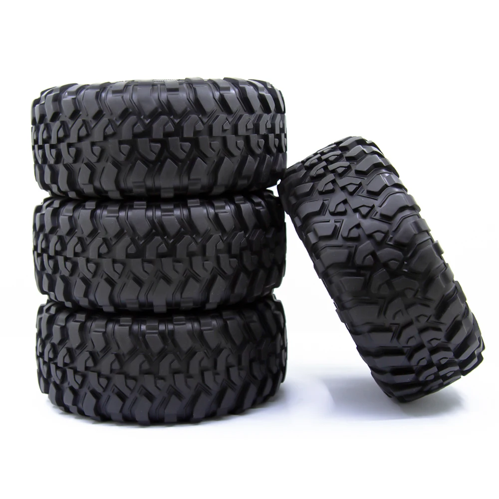 RC 120MM 1.9" Rubber Rocks Tires for 1:10 RC Rock Crawler Axial SCX10 Canyon Trail 105Rims TRX4 TRX6 #8174: Default Title