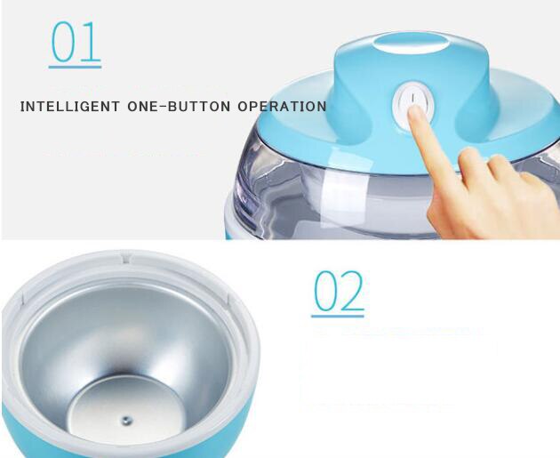 220V Household Ice Cream Maker Ice Cream Machine Portable Ice Maker Available Easy Operation