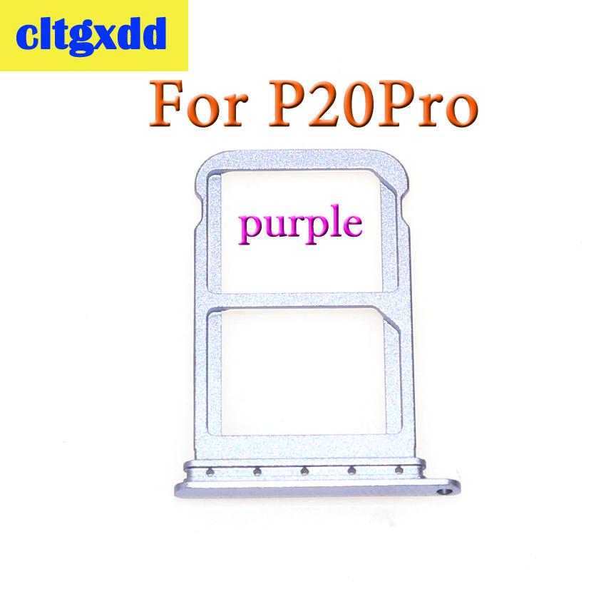 Cltgxdd 1 stk til huawei  p20 pro sim-kort bakkeholder slot adapter stik dobbelt sim beslag reservedele