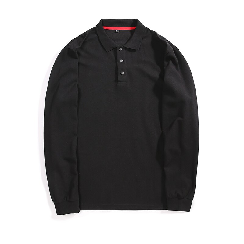 Plus size 5xl 6xl 7xl 8xl forårs business polo shirt herre langærmede mandlige poloer casual polo homme