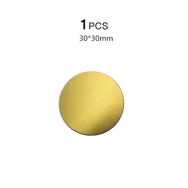 Metal Plate Disk iron Sheet For Xiaomi Magnet Mobile Cell Phone Holder For Magnetic Car Air Vent Mount Phone Stand Mount Support: 30x0.3mm gold